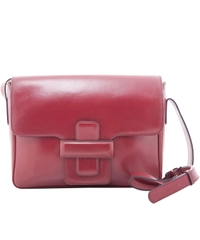 Delvaux Vintage Shoulder Bag in Burgundy Leather