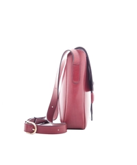 Delvaux Vintage Shoulder Bag in Burgundy Leather
