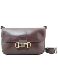 Céline Vintage Brown Leather Shoulder Bag