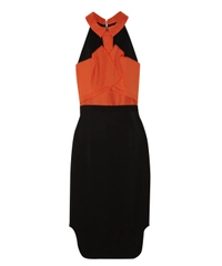 Roland Mouret Dalefield Techno Crepe Dress
