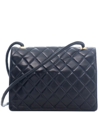 Chanel Vintage Blue Quilted Leather Shoulder Bag