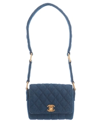 Chanel Denim Quilted Mini Flap Bag 
