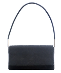 Gucci Black Monogram Canvas Pochette Shoulder Bag