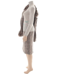 Missoni Multicolor Fringed Knit Skirt Suit
