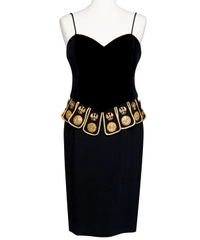 1984 Moschino Couture Dress with Scarf