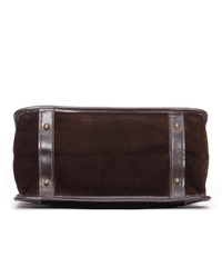 Gucci Brown Suede Leather Handbag