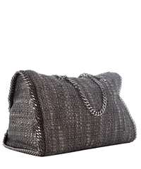Stella McCartney Silver Metallic Falabella Bouclé Shoulder Bag