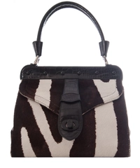 Valentino Garavani Zebra Print Pony Hair Satchel