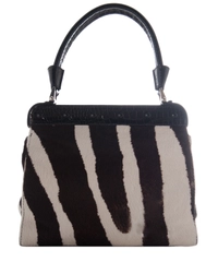 Valentino Garavani Zebra Print Pony Hair Satchel