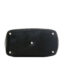 Chanel Black Leather Ligne Cambon Tote Bag