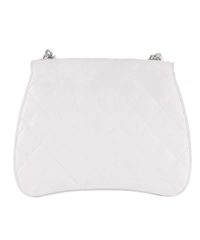 Chanel White Quilted Leather Handbag
