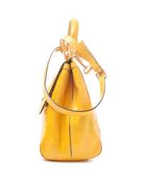 Dolce & Gabbana Yellow Snake Skin Miss Sicily Bag