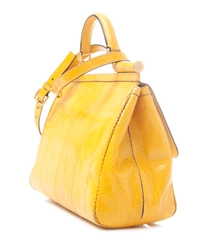 Dolce & Gabbana Yellow Snake Skin Miss Sicily Bag