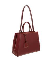 Fendi Red Leather '2Jours' Tote Bag