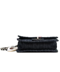 Chanel Denim Multicolor Embroidered Flap Bag - Limited Edition