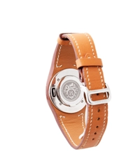 Hermès Brown Leather 'Harnais' Watch 