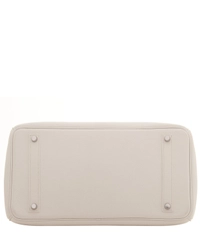 Hermès White Clemence Leather Birkin 35