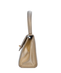 Chanel Metallic Gold Leather Mini Kelly Flap Bag