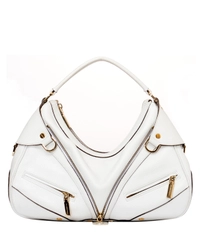 Versace Handtas in Wit Leer