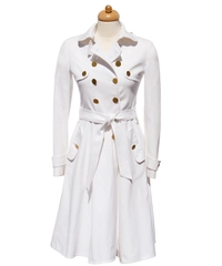 Dolce & Gabbana White Trench Coat