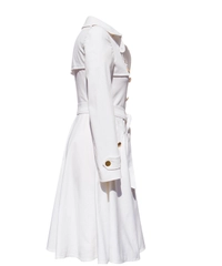 Dolce & Gabbana White Trench Coat