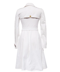 Dolce & Gabbana White Trench Coat