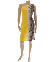 Just Cavalli Silk One Shoulder Dress