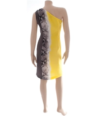 Just Cavalli Silk One Shoulder Dress