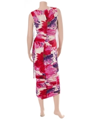 Dolce & Gabbana Floral Print Ruched Maxi Dress