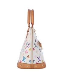Louis Vuitton 'Alma' White Multicolor Monogram Canvas Handbag