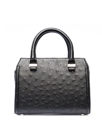 Victoria Beckham Mini Black Ostrich Leather Handbag
