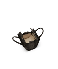 Victoria Beckham Mini Black Ostrich Leather Handbag