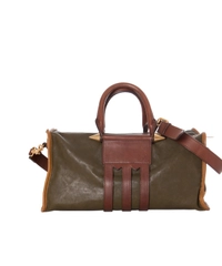 Alexander McQueen 'Savana' Ocelot Print Calf Hair And Leather Duffle Bag