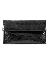 Alaïa Black Python Clutch Bag