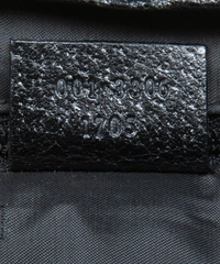 Gucci Jackie O Bag Black Twill Shoulder Bag Small