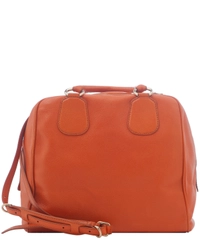 Dolce & Gabbana 'Allyson' Orange Leather Doctor Bag