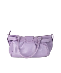 Salvatore Ferragamo Marisa Purple Leather Satchel