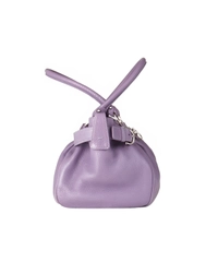 Salvatore Ferragamo Marisa Purple Leather Satchel