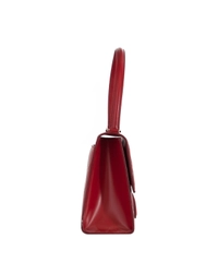 Salvatore Ferragamo Red Leather Gancini Flap Bag