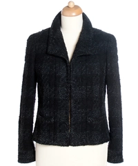 Chanel Black Tweed Boucle Jacket
