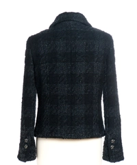 Chanel Black Tweed Boucle Jacket
