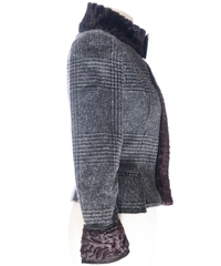 FW 2005 Dolce & Gabbana Runway Astrahkan Fur Trim Jacket