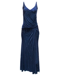 Versace Night Blue Maxi Dress