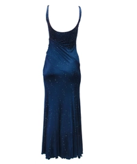 Versace Night Blue Maxi Dress