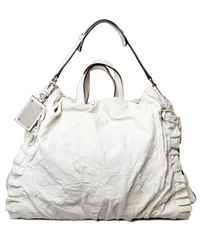 Dolce & Gabbana White Miss Rouche Hobo