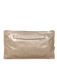 Prada Vitello Shine Pochette in Pomice Leer