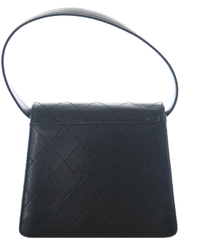 Vintage Chanel Black Caviar Quilted Mini Top Handle