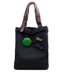 Marni Blue Woven Tote Bag