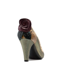 Marc Jacobs Green Decollete Pumps in Silk and Python