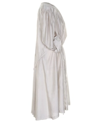 SS 2006 Dries van Noten Runway Pearl Grey Silk Coat